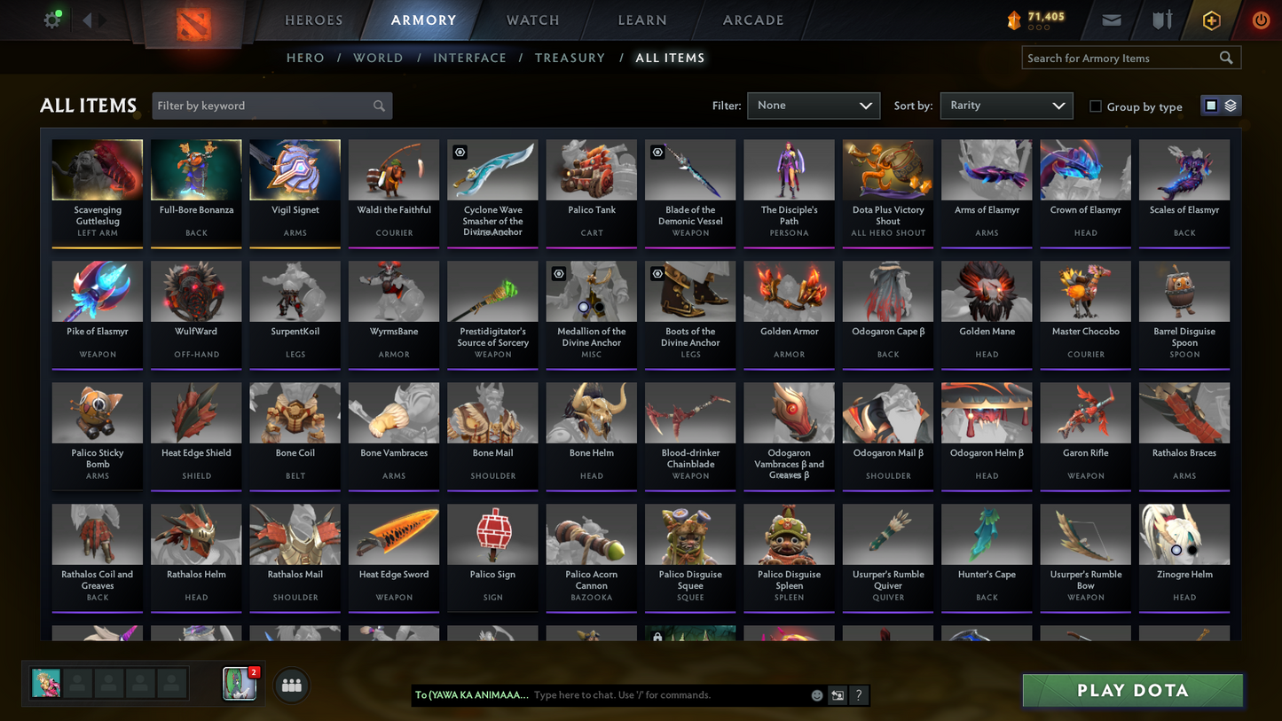 Ancient II | MMR: 3943 | Behavior: 11618 | Anti Mage Persona | Many Items & Sets | Fast | Queue | Quartero's Curios Items | Instant Delivery | Recently Calibrated | Complete Access | Perfect for Smurfing