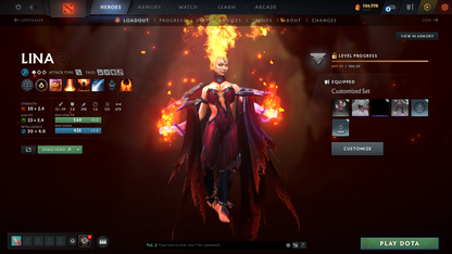 Nemestice Prestige | Earth Shaker. Spectre, Lina, Sf Arcana | Dark Artistry Invoker Kid | DK, AM, PA, CM Persona | Many Immortals | Crazy Stacked Account | Divine | Full Access | Many Items | Many Caches | Collector's Account | Prestige Account