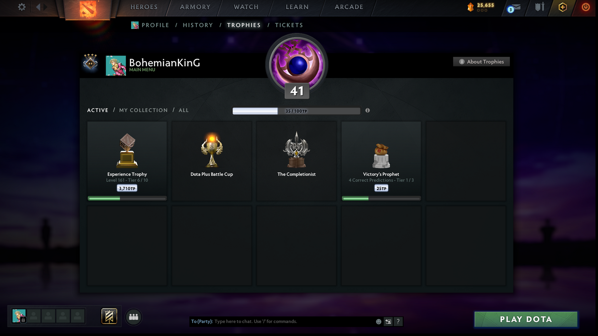 Guardian IV | MMR: 1258 | Mainpool | 984 Matches | Shadow Fiend Arcana | Anti Mage Persona | Stacked with Sets, Immortals & Items Inside | Behavior: 5656 (Playable) | Queue Time (1-5 Minutes)