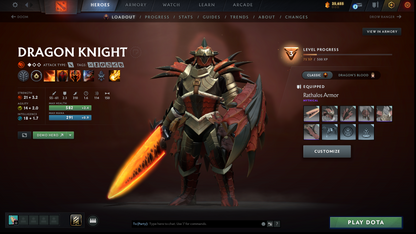 Guardian IV | MMR: 1258 | Mainpool | 984 Matches | Shadow Fiend Arcana | Anti Mage Persona | Stacked with Sets, Immortals & Items Inside | Behavior: 5656 (Playable) | Queue Time (1-5 Minutes)
