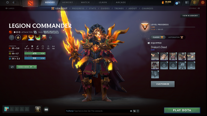 Guardian IV | MMR: 1258 | Mainpool | 984 Matches | Shadow Fiend Arcana | Anti Mage Persona | Stacked with Sets, Immortals & Items Inside | Behavior: 5656 (Playable) | Queue Time (1-5 Minutes)