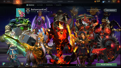 Guardian IV | MMR: 1258 | Mainpool | 984 Matches | Shadow Fiend Arcana | Anti Mage Persona | Stacked with Sets, Immortals & Items Inside | Behavior: 5656 (Playable) | Queue Time (1-5 Minutes)