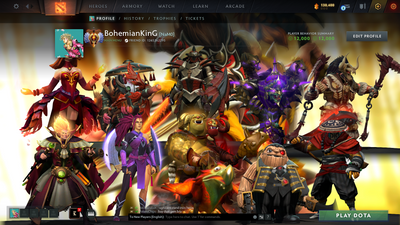 Immortal | MMR: 5737 | Behavior: 12000 | Ogre Magi Arcana | 2 Personas: Anti Mage & Pudge | Many Immortals & Items | 130,000+ Dota Plus Shards | Mainpool | Fast Queue | 2021 Account | Full Access | Calibrated