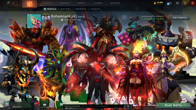 Ancient V | MMR: 4349 | Behavior: 11670 | Stacked Account | 3 Arcanas: Terrorblade, Lina & Rubick | AM Persona | Quartero's Curious Sets | Tons of Expensive Immortals, Cache & Items | Mainpool | Super-Fast Queue