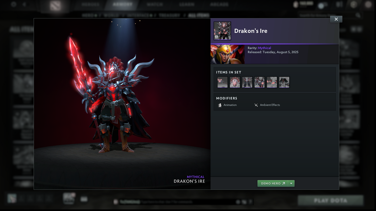 Divine III | MMR: 4988 | Behavior: 11854 | Lina Arcana | Calibrated | 870+ Matches | Mainpool Fast Queue | Stacked with Items | Crownfall Sets | High Trophy | Full Access
