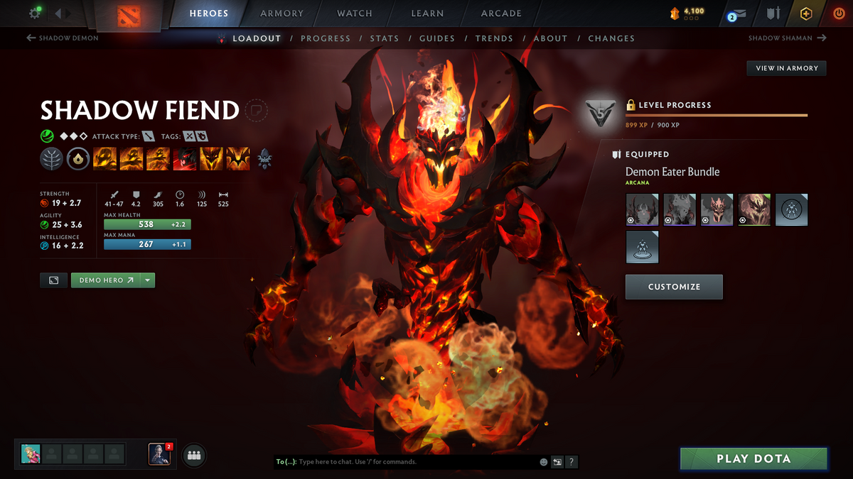 Guardian II | MMR: 904 | Behavior: 10501 | Stacked Account | 3 Arcanas: Pudge, Zeus & Shadow Fiend | 3 Personas: Invoker, AM & CM | x74 MMR DD Tokens | 10th Anniversary & Quartero Curious Sets | Tons of Expensive Immortals, Cache & Items | Mainpool