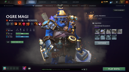 Ancient I | MMR: 3878 | Behavior: 8740 | Pudge & Anti Mage Persona | 680+ Matches | 111,000+ Dota Plus Shards | Stacked with Immortals | Quartero's Curios Sets | Fast Queue | Complete Access