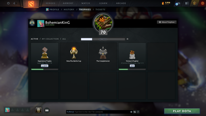Archon III | MMR: 2648 - Behavior: 8079 | Shadow Fiend Arcana | 4150+ Matches | Mainpool | Mirana Persona | 10th Anniversary Sets | Stacked with Items and Immortals | 2019 Account | Fast Queue