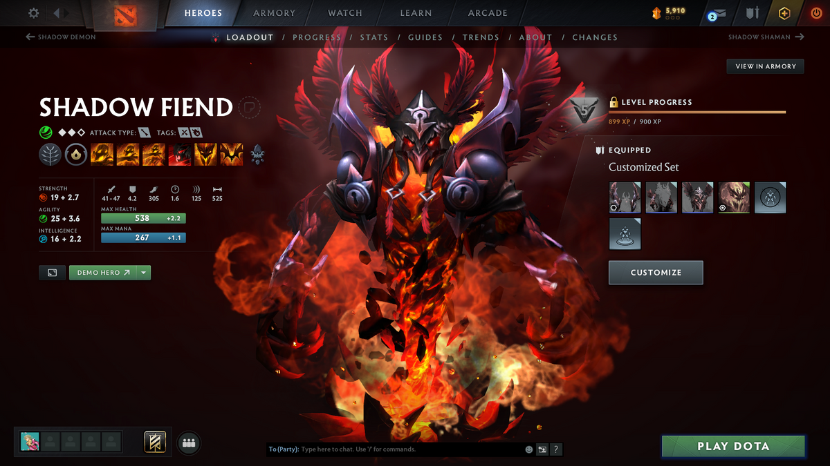 Archon III | MMR: 2648 - Behavior: 8079 | Shadow Fiend Arcana | 4150+ Matches | Mainpool | Mirana Persona | 10th Anniversary Sets | Stacked with Items and Immortals | 2019 Account | Fast Queue