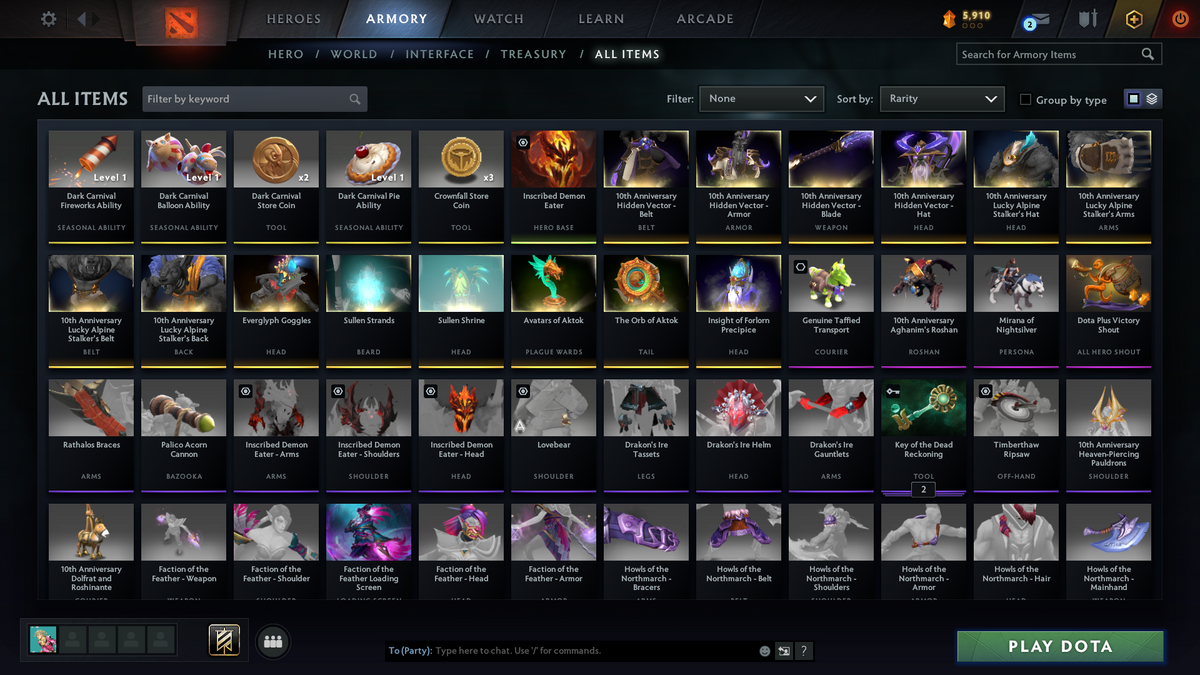 Archon III | MMR: 2648 - Behavior: 8079 | Shadow Fiend Arcana | 4150+ Matches | Mainpool | Mirana Persona | 10th Anniversary Sets | Stacked with Items and Immortals | 2019 Account | Fast Queue