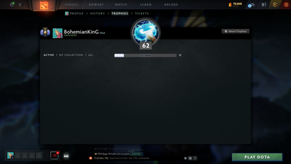 Divine III | MMR: 5024 - Behavior: 7174 | 2 Arcanas: Shadow Fiend & Juggernaut | Super-Fast Queue | 2100+ Matches | Mainpool | Many Immortals & Sets | 2019 Account | Complete Access