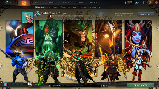 Crusader III | MMR: 1839 - Behavior Score: 9198 | Mainpool | 630+ Matches | Free One-Month Dota Plus Membership | Decent Sets Inside | 2015 Account | Fast Queue | Full Access