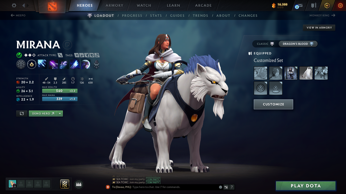 Herald V | MMR: 543 - Behavior Score: 6860 | 800+ Hours Played | Mirana Persona | 10th Anniversary Sets | Many Expensive Immortals | One-Month Dota Plus Membership Included | Mainpool | Fast Queue | 2014 Account