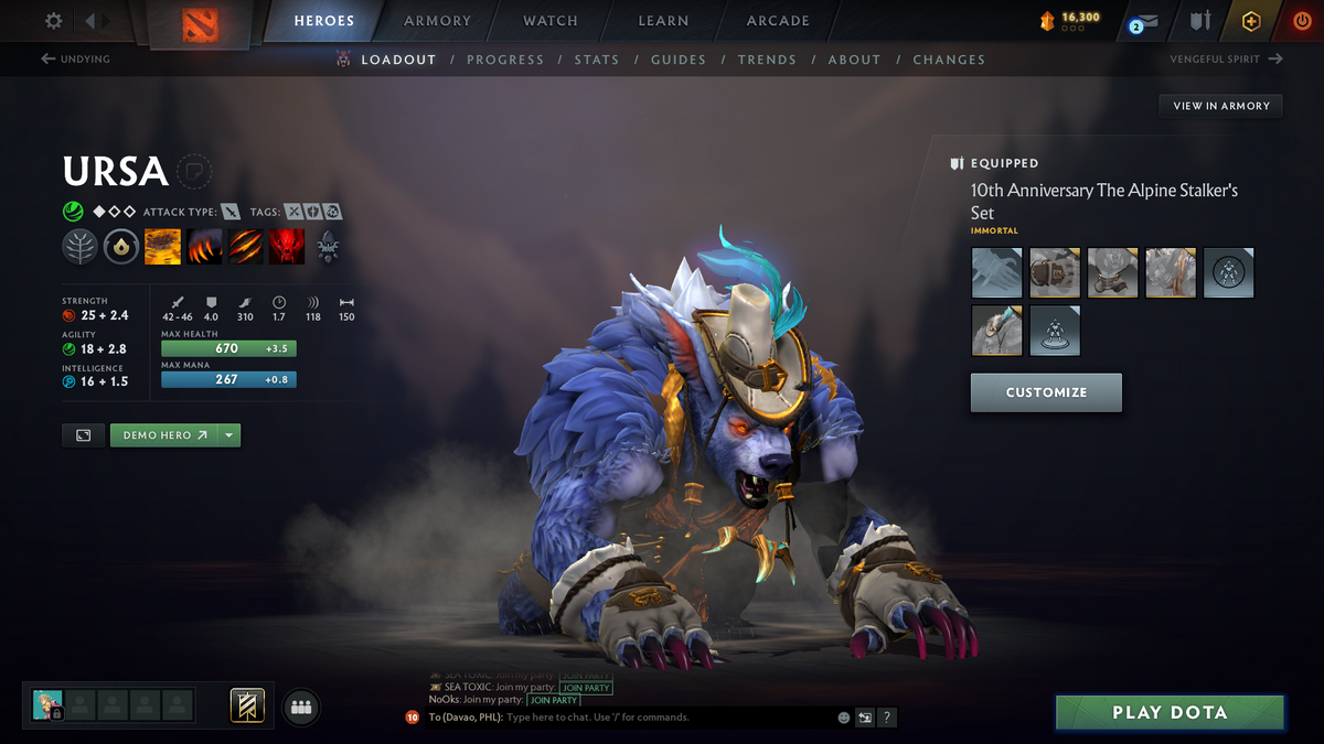 Herald V | MMR: 543 - Behavior Score: 6860 | 800+ Hours Played | Mirana Persona | 10th Anniversary Sets | Many Expensive Immortals | One-Month Dota Plus Membership Included | Mainpool | Fast Queue | 2014 Account