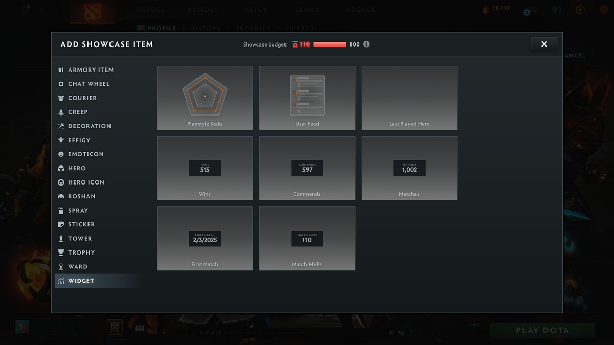 Archon IV | MMR: 2789 - Behavior: 12000 | Mainpool | 2 Personas: Pudge & Anti Mage | Stacked with Sets and Immortals | Quartero's Curios Items | 1000+ Matches Played | Complete Access | Trophy Level: 140+