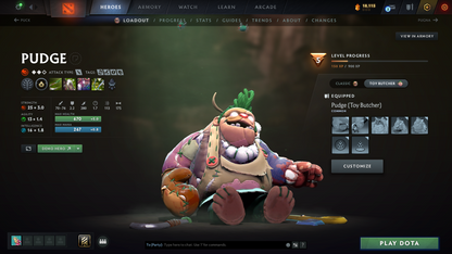 Archon IV | MMR: 2789 - Behavior: 12000 | Mainpool | 2 Personas: Pudge & Anti Mage | Stacked with Sets and Immortals | Quartero's Curios Items | 1000+ Matches Played | Complete Access | Trophy Level: 140+