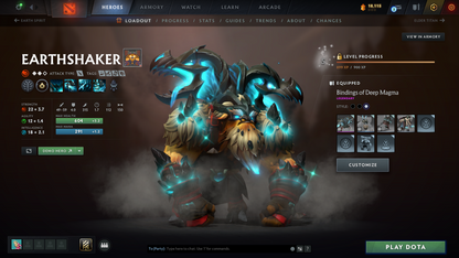 Archon IV | MMR: 2789 - Behavior: 12000 | Mainpool | 2 Personas: Pudge & Anti Mage | Stacked with Sets and Immortals | Quartero's Curios Items | 1000+ Matches Played | Complete Access | Trophy Level: 140+