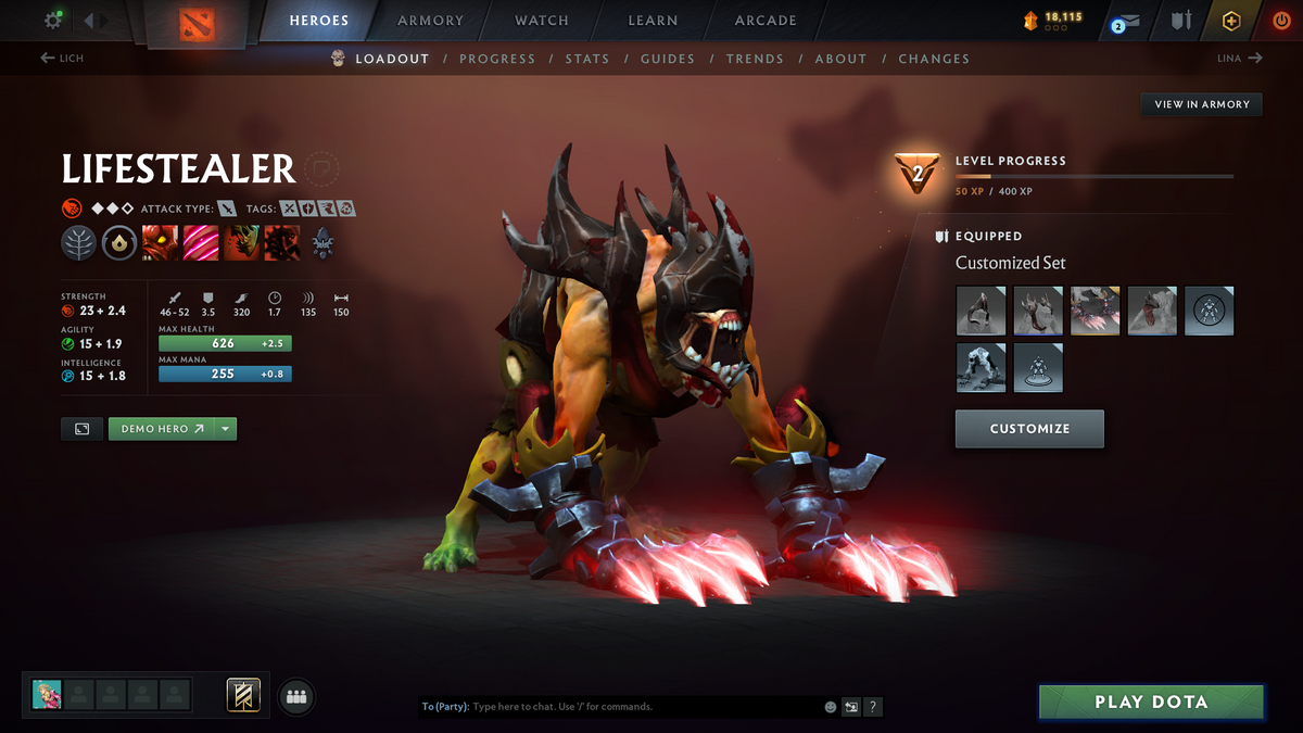 Archon IV | MMR: 2789 - Behavior: 12000 | Mainpool | 2 Personas: Pudge & Anti Mage | Stacked with Sets and Immortals | Quartero's Curios Items | 1000+ Matches Played | Complete Access | Trophy Level: 140+