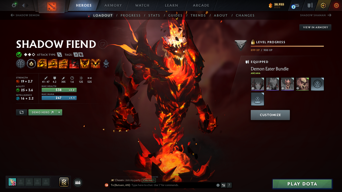 Archon III | MMR: 2764 | Behavior: 8826 | Shadow Fiend Arcana | 1700+ Hours | Overgrown Empire Terrain | Many Items Inside | Quartero's Curious Sets | Mainpool | 2017 Account | Fast Queue
