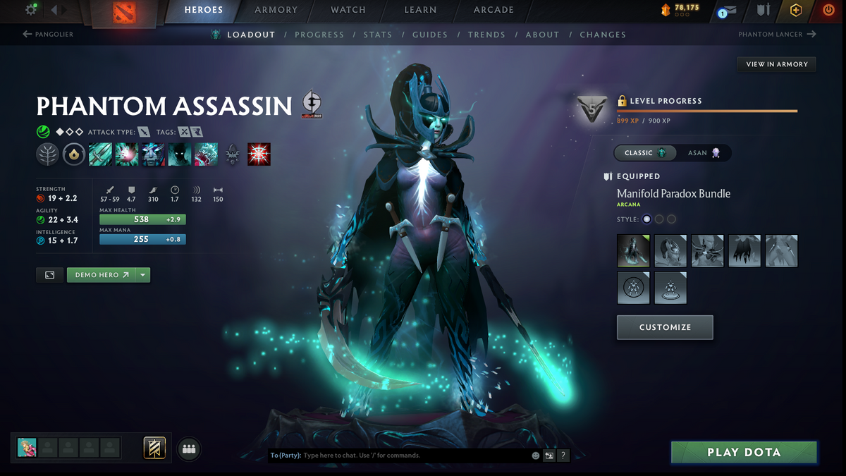 Legend IV | MMR: 3551 | Behavior: 9649 | Phantom Assassin Arcana | 1800+ Matches | Mainpool | Mirana Persona | Complete 10th Anniversary | Many Items & Sets Inside | 2017 Account | Fast Queue | Full Access