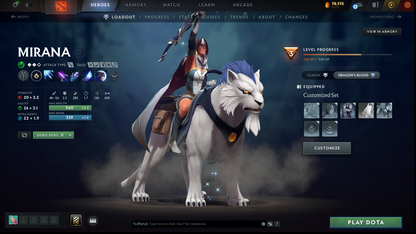 Legend IV | MMR: 3551 | Behavior: 9649 | Phantom Assassin Arcana | 1800+ Matches | Mainpool | Mirana Persona | Complete 10th Anniversary | Many Items & Sets Inside | 2017 Account | Fast Queue | Full Access