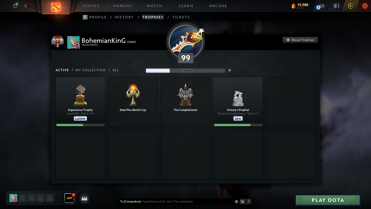 Immortal | MMR: 6048 | Behavior: 12000 | 4700+ Matches | Shadow Fiend Arcana | 4 Personas: CM, PA, AM & Mirana | Exclusive Cache Sets | Fully Stacked with Immortals & Items | 10th Anniversary | Mainpool | 2014 Account | High Trophy Level