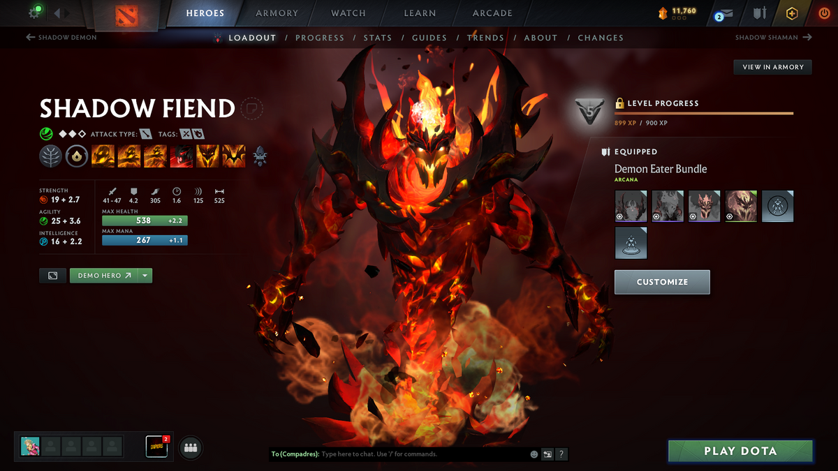Immortal | MMR: 6048 | Behavior: 12000 | 4700+ Matches | Shadow Fiend Arcana | 4 Personas: CM, PA, AM & Mirana | Exclusive Cache Sets | Fully Stacked with Immortals & Items | 10th Anniversary | Mainpool | 2014 Account | High Trophy Level