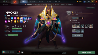 Immortal | MMR: 6048 | Behavior: 12000 | 4700+ Matches | Shadow Fiend Arcana | 4 Personas: CM, PA, AM & Mirana | Exclusive Cache Sets | Fully Stacked with Immortals & Items | 10th Anniversary | Mainpool | 2014 Account | High Trophy Level