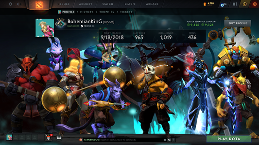 Crusader IV | MMR: 1982 - Behavior Score: 9326 | Mainpool | 960+ Matches | Super Fast Queue | Decent Sets Inside | 2018 Account | Full Access