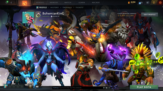 Herald V | MMR: 526 - Behavior Score: 7251 | 500+ Matches | Super Fast Queue | Many Items Inside | Mainpool | Add Friends & Market Unlocked | 2014 Account | Full Access