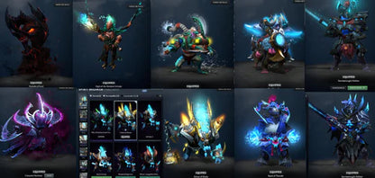 BATTLEPASS: TI6, TI7, TI8, TI9, TI10, NEMESTICE - SEE DESCRIPTION! - IO, ES, WK, QOP, WR, SPECTRE ARCANA + LC WINGS, GREEN IMMOS