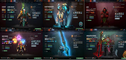BATTLEPASS: TI6, TI7, TI8, TI9, TI10, NEMESTICE - SEE DESCRIPTION! - IO, ES, WK, QOP, WR, SPECTRE ARCANA + LC WINGS, GREEN IMMOS